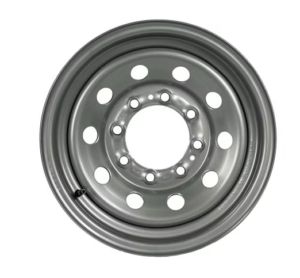 Wheel Only, 16"x6", 8 on 6.5" Bolt Pattern, Steel Silver Modular, 4.90" Center Bore, Zero, 4400 Lbs Capacity